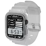 Elkson Apple Watch 9/8/7/6/5/4/SE Quattro Pro柔韌透氣耐磨TPU一體成形軍規錶帶(38/40/41mm) 透明