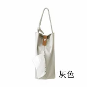 【E.dot】日式簡約衛生紙抽取套帆布掛袋 -3入組 灰色