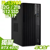 Acer Veriton VM8715G 商用工作站 (i9-13900/32G/2TB+512G SSD/RTX4070_12G/W11P)