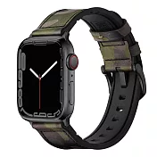 MIFA Apple Watch  Hybrid Sport 混合運動皮革錶帶/ Classic Leather 經典皮革錶帶(42/44/45/49mm) 混合運動皮革-迷彩綠