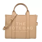 MARC JACOBS The Leather TOTE 皮革兩用托特包-小/ 駝