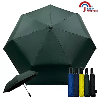 【KASAN 雨傘媽媽】紳士金士曼2 防風抗UV傘/自動傘/黑膠傘/三折傘 低調綠