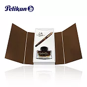 Pelikan 百利金 M200 鋼筆煙晶禮盒組附墨水 EF