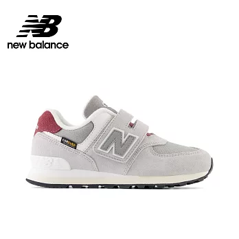 New Balance 574系列 中大童 休閒鞋 -灰-PV574KBR-W 19 灰色