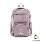 B.S.D.S冰山袋鼠 - 動物派對 - 輕旅大容量附插袋後背包【Z060-3P】 粉紫色