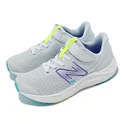 New Balance 童鞋 Fresh Foam Arishi V4 寬楦 中童 藍 紫 魔鬼氈 運動鞋 NB 紐巴倫 PAARIIE4W