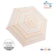 【雨之情】日系輕盈折傘 條紋  粉色