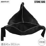韓國製馬田Matin三腳架石頭袋3格置物袋M-6343收納袋(邊長45x深13cm;三腳架防倒穩定袋)配重袋負重物袋STONE BAG