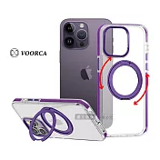 VOORCA 非凡360系列 iPhone 14 Pro Max 6.7吋 旋轉磁吸立架 軍規防摔保護殼 薰衣紫