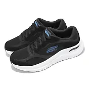 Skechers 休閒鞋 Arch Fit 2 The Keep 男鞋 黑 藍 緩衝 耐磨 透氣 訓練 健走 運動鞋 232702BKBL