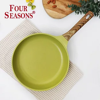韓國 FourSeason 30cm 四季橄欖綠平煎鍋(IH)