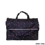 【HAPI+TAS】日本原廠授權 摺疊旅行袋 (小)- 深藍愛心