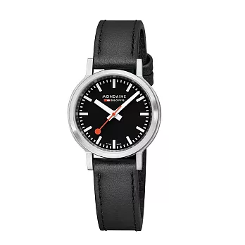 Mondaine 瑞士國鐵stop2go女士腕錶 – 白x黑 / 3401BLBV-SET /34mm
