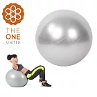 【The One】環保PVC皮拉提斯防爆瑜珈球65cm(附打氣工具)(三色任選) 灰色