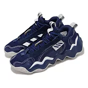 adidas 籃球鞋 Exhibit B Team Navy 藍 白 波浪紋 男鞋 緩震 愛迪達 GZ2386