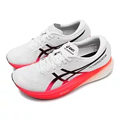 Asics 競速跑鞋 Metaspeed Edge+ 男鞋 白 紅 步頻型 碳板 厚底 路跑 運動鞋 亞瑟士 1013A116100