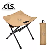 【韓國CLS】X型結構 極致輕量折疊椅/板凳/露營椅/隨身椅(三色任選) 卡其色