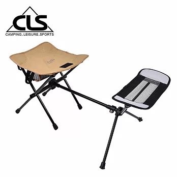 【韓國CLS】X型結構 極致輕量折疊椅 伸縮鋁合金腳托架 超值組合(三色任選) 卡其色