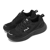 Fila 慢跑鞋 Cyclone 女鞋 黑 全黑 緩震 運動鞋 基本款 斐樂 5J906X004