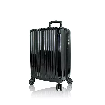 DF travel-曼哈頓系列PC亮面TSA海關鎖28吋加大旅行箱 - 多色可選 黑色