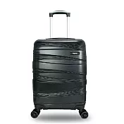 DF travel - 愛丁堡系列PC霧面密碼鎖20吋ABS旅行箱 - 多色可選 黑色