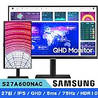 SAMSUNG三星  S27A600NAC 27吋 S6 QHD高解析度平面螢幕