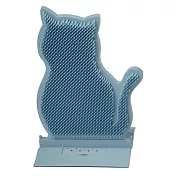 可愛貓咪造型 貓咪蹭毛器 藍色