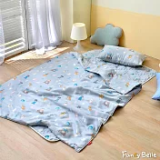 義大利Fancy Belle《森林寶貝》兒童天絲木漿纖維防蹣抗菌吸濕排汗韓式三件式睡袋組