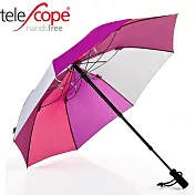 長毛象-德國[EuroSCHIRM] 全世界最強雨傘品牌 TELESCOPE HANDSFREE / 免持健行傘-小 (深紫)