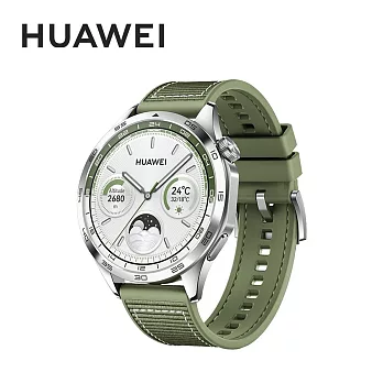 【★享好禮】HUAWEI Watch GT4 46mm GPS 運動健康智能時尚手錶 編織錶帶 時尚款  雲杉綠