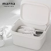 【日本Marna】多功能附蓋方形水桶(10L)(1入)(原廠總代理)