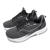 Saucony 慢跑鞋 Echelon 9 男鞋 超寬楦 黑 白 緩衝 透氣 支撐 路跑 運動鞋 索康尼 S2076710