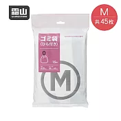 【日本霜山】抽繩式自動收口垃圾袋(35L)-M-45張