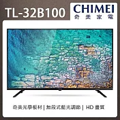 (無安裝) CHIMEI奇美 32吋低藍光顯示器(無視訊盒) TL-32B100