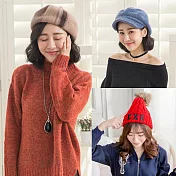 【Wonderland】冬季精選保暖帽子福袋(3件組) FREE 羊毛帽/報童帽/貝雷帽/畫家帽