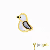 【Just Gold 鎮金店】冰川珍奇 黃金耳環-單耳(企鵝)