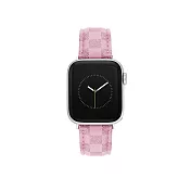 【Steve Madden】Apple watch 品牌格紋蘋果錶帶 42/44/45/49 mm 俏麗粉