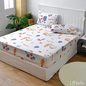 義大利La Belle《Sanrio-HELLO KITTY蘋果樹》單人海島針織床包枕套組