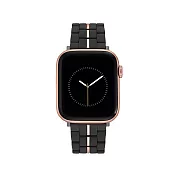 【NINE WEST】Apple watch 時尚拼接蘋果錶帶 38/40/41mm 俐落黑