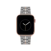 【NINE WEST】Apple watch 時尚拼接蘋果錶帶 42/44/45/49mm 質感灰