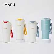 買一送一【Maru 丸山製研】VENTI GO陶瓷保溫咖啡杯600ml 暮光藍+米之紅
