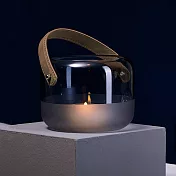 《Philippi》Marlon皮革提把+手工玻璃燭台 | 蠟燭臺 燭座