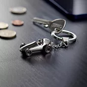 《Philippi》賽車鑰匙圈(亮銀) | 吊飾 鎖匙圈