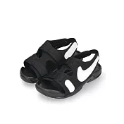 Nike Sunray Adjust 6 黑白涼鞋 DX5544-002 23 黑白