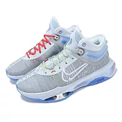 Nike 籃球鞋 Air Zoom G.T. Jump 2 EP 男鞋 灰 藍 聖誕配色 氣墊 回彈 運動鞋 DJ9432-002