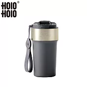 【HOLOHOLO】LATTE CUP 吸管保溫拿鐵杯（500ml／2色） 灰色