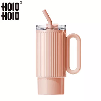 【HOLOHOLO】ROME CUP 大容量吸管保溫羅馬杯（1000ml／4色） 粉色