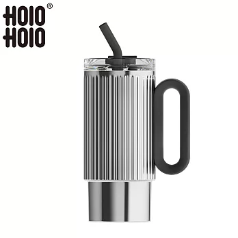 【HOLOHOLO】ROME CUP 大容量吸管保溫羅馬杯（1000ml／4色） 銀色