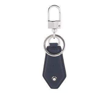 MONT BLANC Sartorial 匠心系列防刮牛皮鑽石型鑰匙扣 (墨藍色)