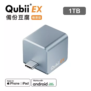 Maktar QubiiEX USB-C 極速版 備份豆腐 手機備份 內含記憶體 1TB  極光藍